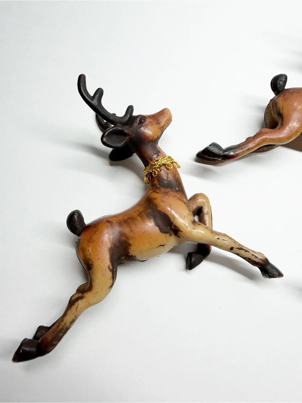 Vintage Celluloid Reindeer Set of 3